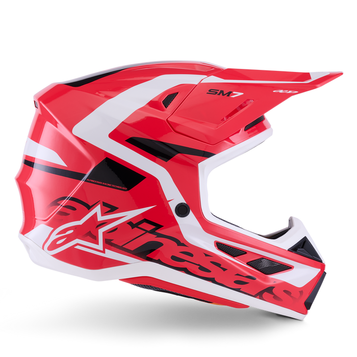 ALPINESTARS S-M7 DEED HELMET 2026 in Red/Black/White