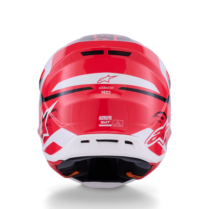 ALPINESTARS S-M7 DEED HELMET 2026 in Red/Black/White