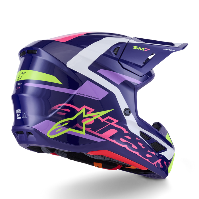 ALPINESTARS S-M7 DEED HELMET 2026 in Purple/Pink