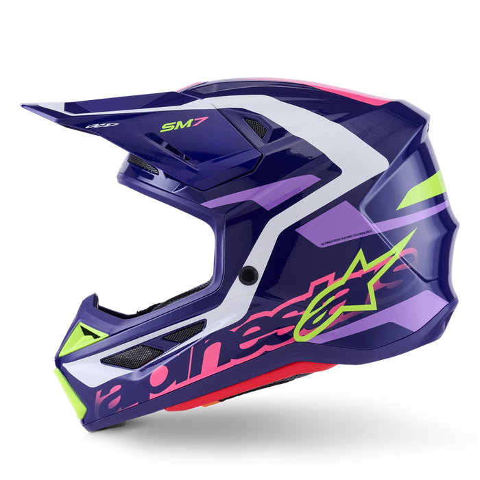 ALPINESTARS S-M7 DEED HELMET 2026 in Purple/Pink