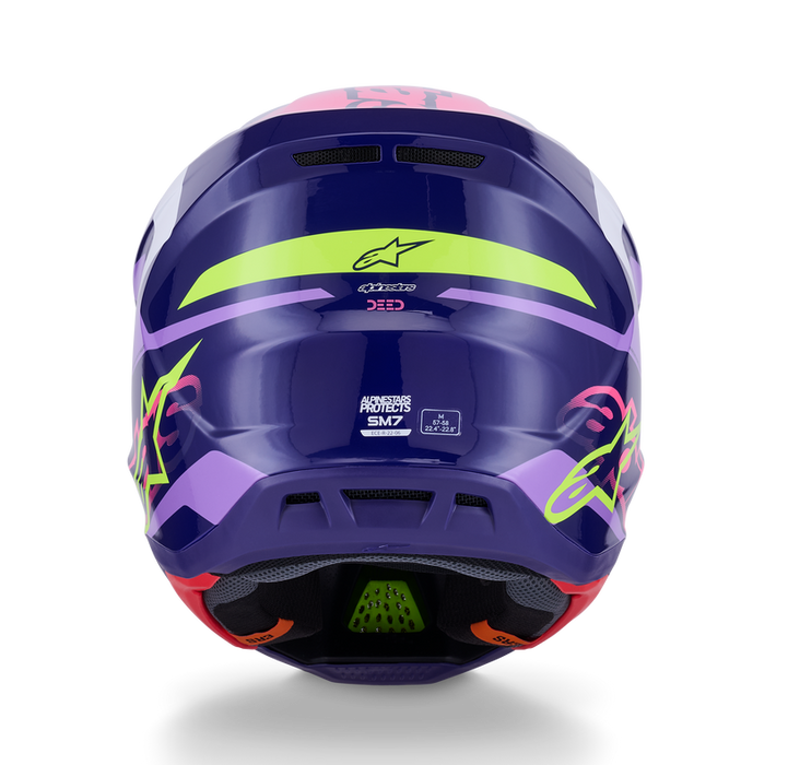 ALPINESTARS S-M7 DEED HELMET 2026 in Purple/Pink