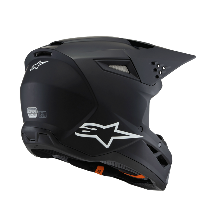 ALPINESTARS SM-3 Solid Youtth Helmet 2025 in Matte Black