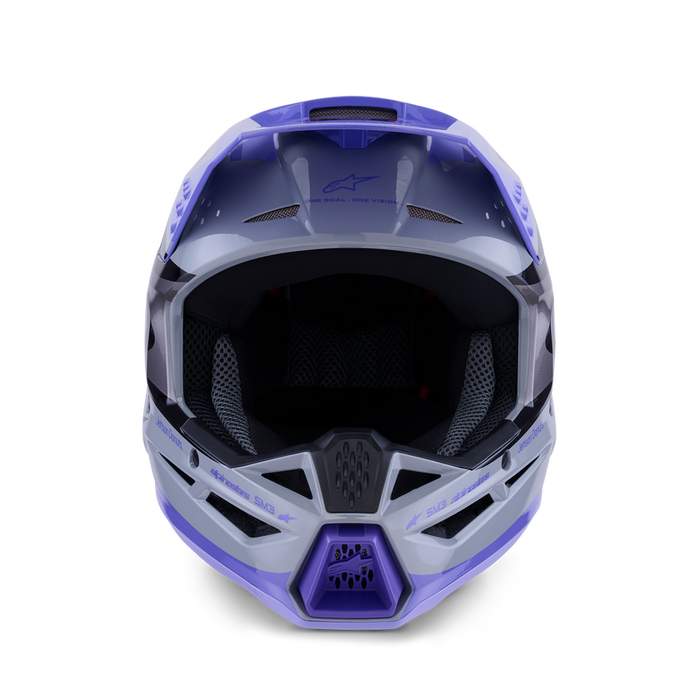 ALPINESTARS SM-3 JETTSON YOUTH HELMET 2026 in Gray/Purple/Black