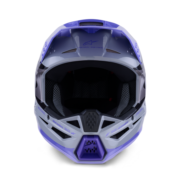 ALPINESTARS SM3 SUPERTECH JETTSON HELMET 2026 in Gray/Purple/Black