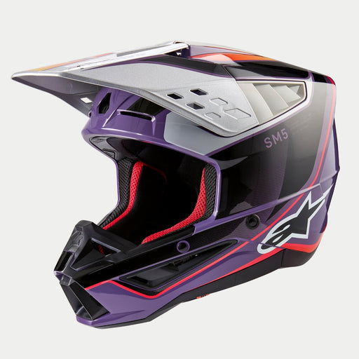 ALPINESTARS SM-5 SAIL HELMET 2025 in Black/Purple