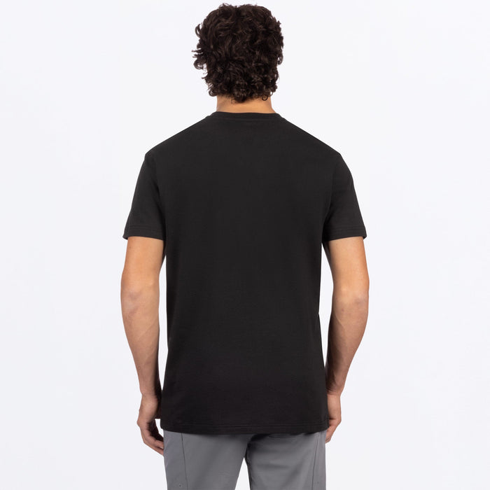 FXR MITERED PREMIUM T-SHIRT in Black/Red