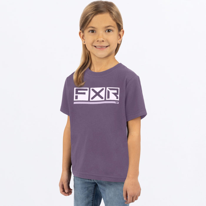 FXR Toddler Podium Premium T-shirt in Muted Grape/Lavender 