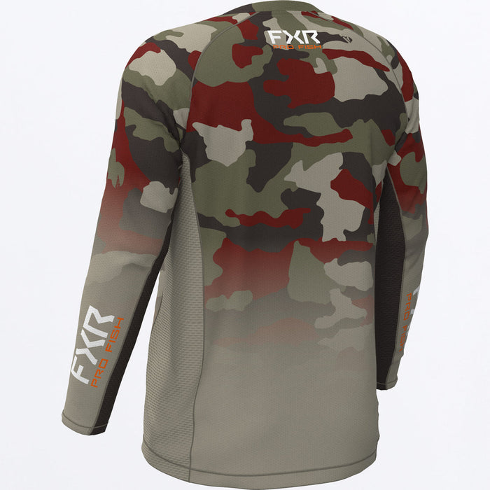 FXR  DERBY CAMO AIR UPF LONGSLEEVE 2025 in Earth Camo/Stone