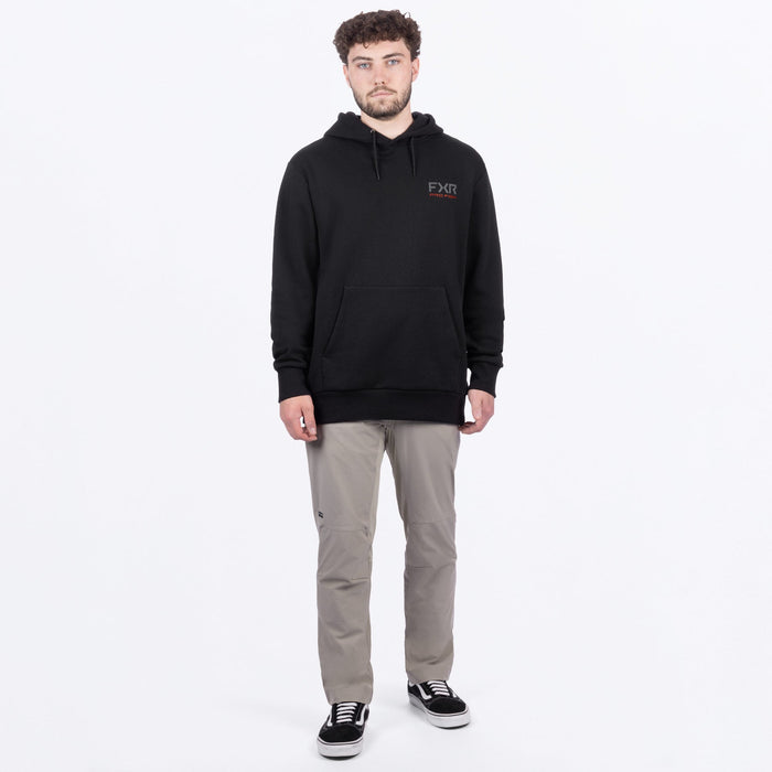 FXR BASS COTTON PULLOVER HOODIE 2025 - Black/Oxblood