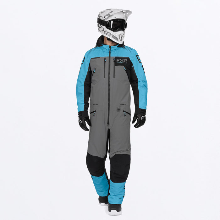 FXR VERTICAL MTX LITE MONOSUITS in Blue/Ti/Black