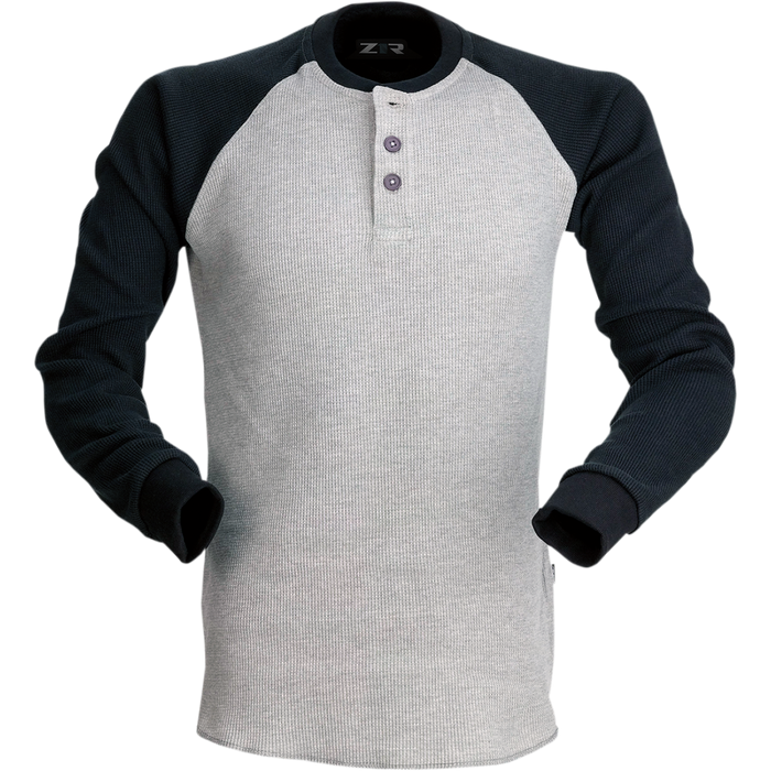 Z1R WAFFLE KNIT LONG-SLEEVE SHIRT 2026 in Gray
