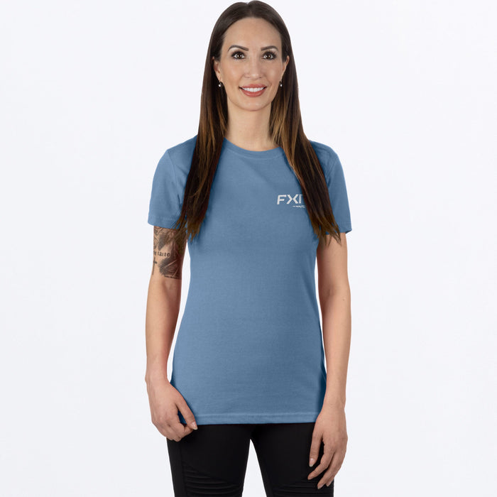 FXR ELEVATE WOMEN'S PREMIUM T-SHIRT 2025 - Element Blue/Grey