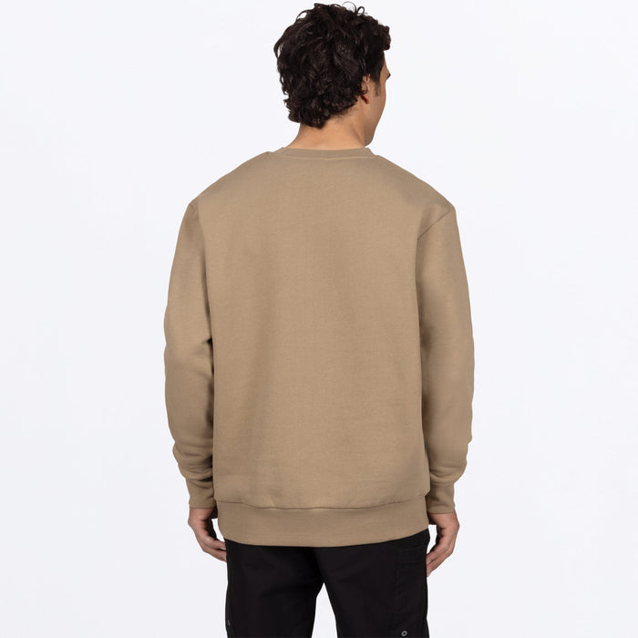 FXR MITERED COTTON CREWNECK SWEATSHIRT in Canvas
