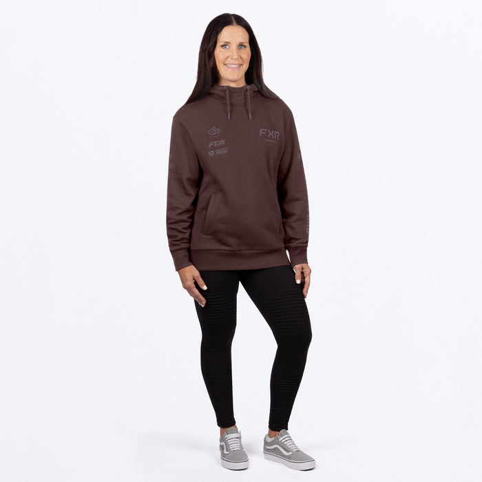 STACK COTTON PULLOVER WOMEN'S HOODIE