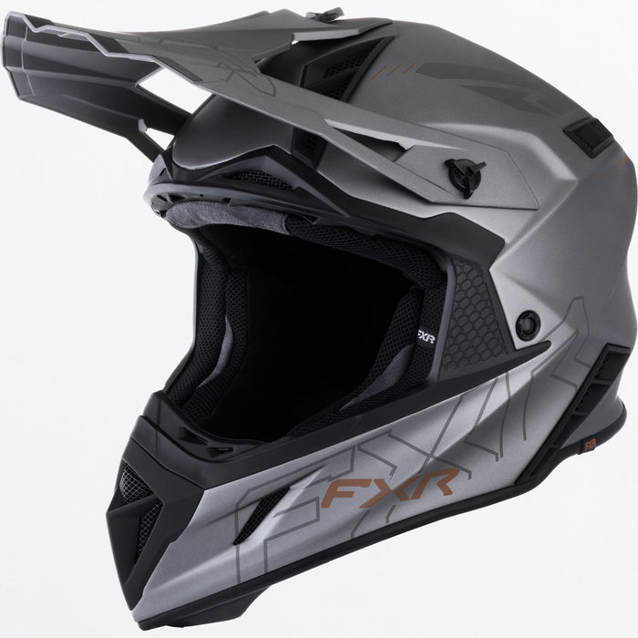 FXR HELIUM PRIME HELMET 2025 - Titanium/Kash