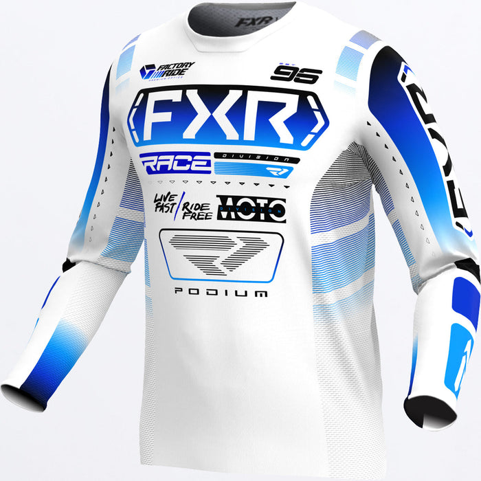 FXR PODIUM JERSEY 2025 in White/Blue