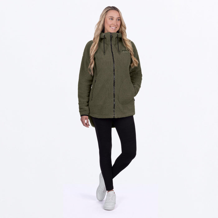 FXR SAPPHIRE SHERPA WOMEN'S JACKET 2025 - Moss