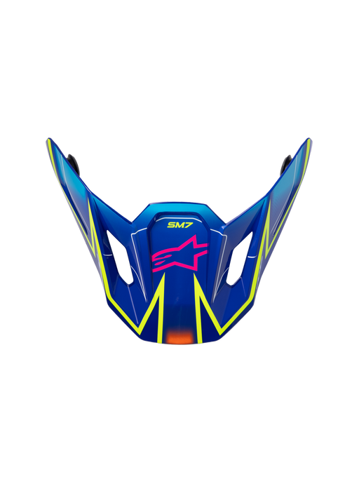 ALPINESTARS S-M7 Cast Visor in Blue/ Yellow/ Pink