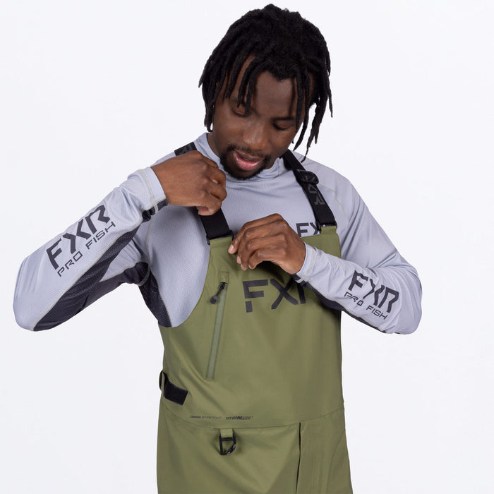 FXR Adventure Lite Tri-Laminate Bib Pants in Moss
