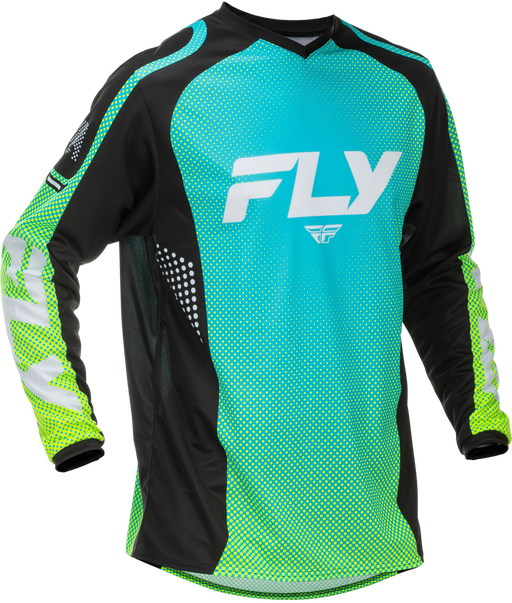 FLY RACING F-16 JERSEY 2026 in Aqua/Black/White