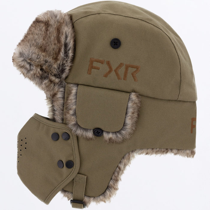 FXR TRAPPER HAT SNOW 2027 in Canvas/Umber