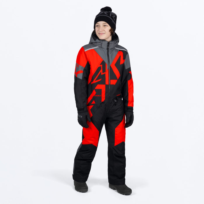 FXR YOUTH COLD CROSS CX MONOSUIT 2025 - Red/Black