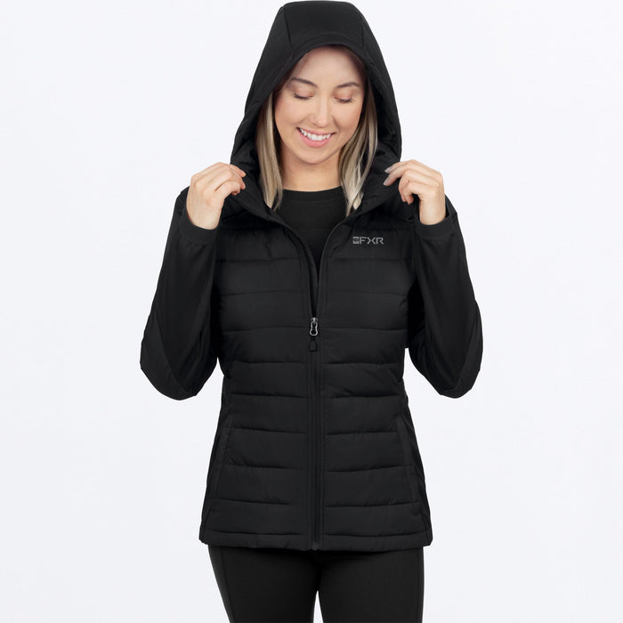 FXR WOMEN'S PHOENIX WINDPROOF QUILTED JACKET in Black