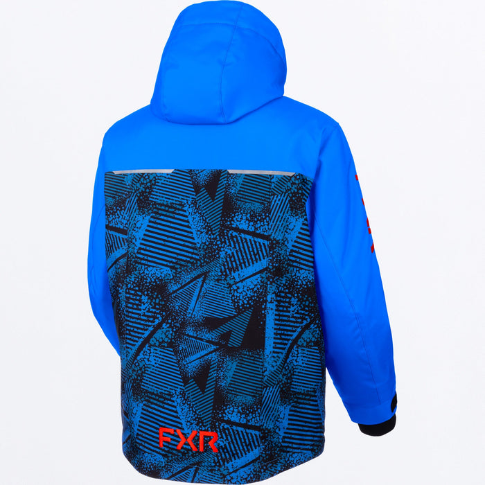 FXR YOUTH KICKER JACKET 2025 - Blue Hazard/Red