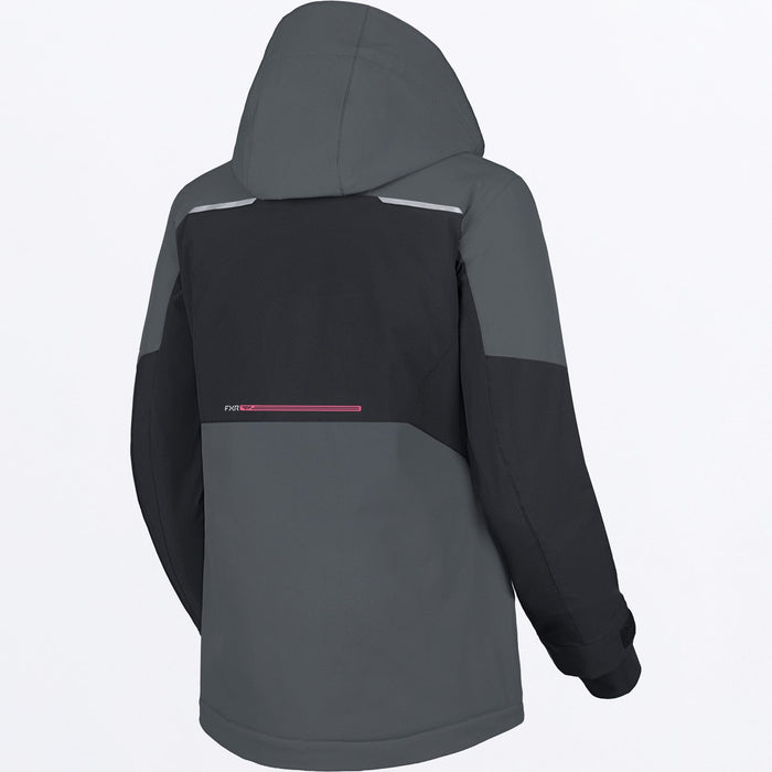 FXR AERIAL JACKET in Black/Asphalt/Blush
