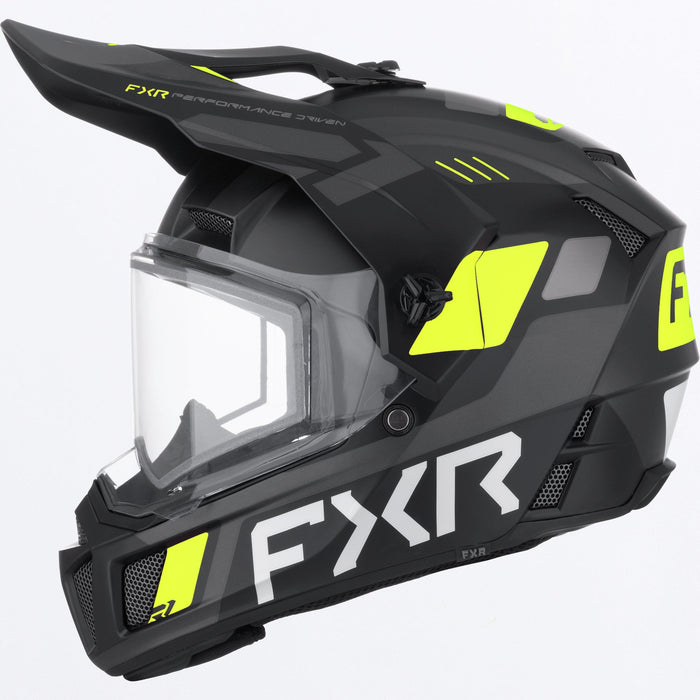 FXR YOUTH CLUTCH X HELMET 2025 - Black/HiVis