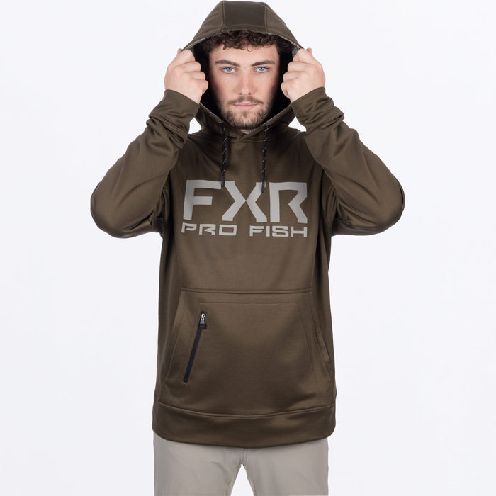 FXR PRO FISH TECH PULLOVER HOODIE 2025 - Bronze/Stone