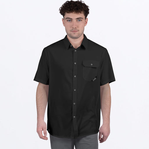 FXR BREEZE UPF SHORT SLEEVE SHIRT 2025 in Black