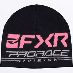 FXR RACE DIV BEANIE SNOW 2027 in Black/Dusty Rose