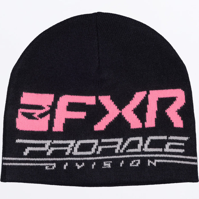 FXR RACE DIV BEANIE SNOW 2027 in Black/Dusty Rose