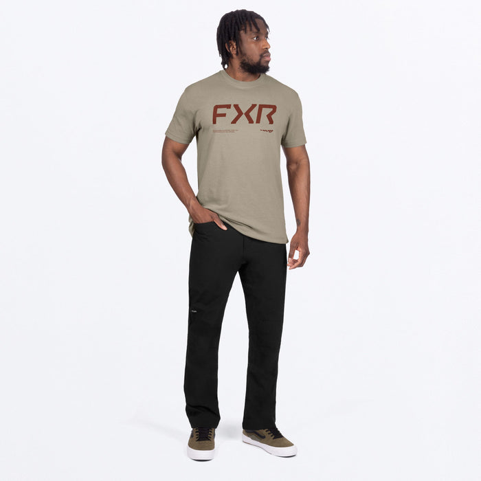 FXR HYDROGEN PREMIUM T-SHIRT 2025 - Stone/Oxblood