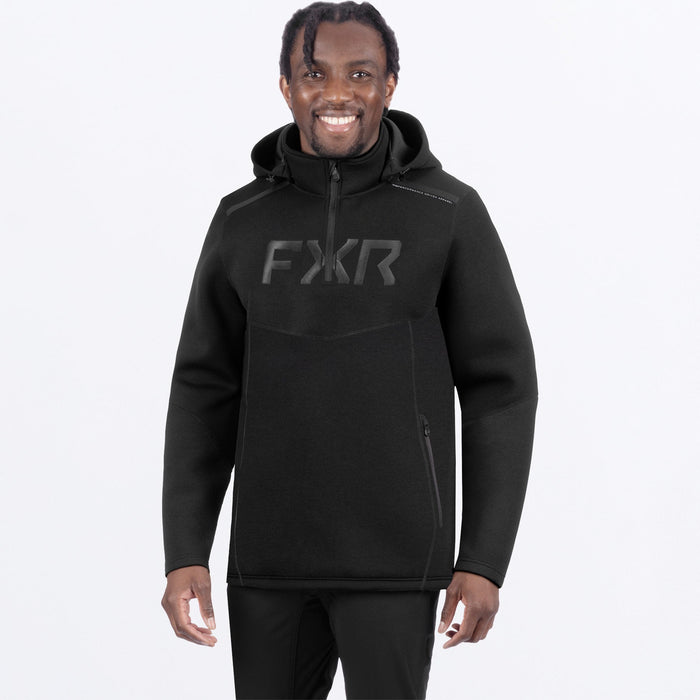 FXR ALTITUDE TECH 1/4 ZIP HOODIE in Black Ops
