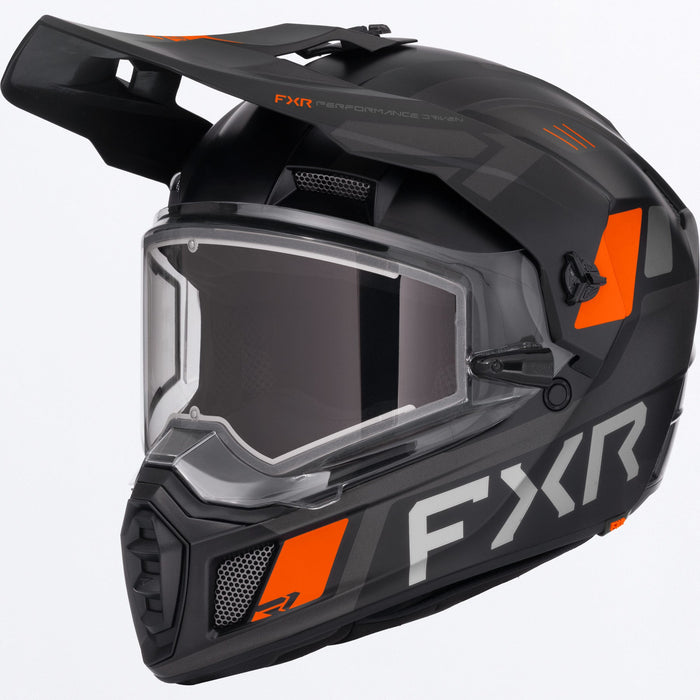 FXR CLUTCH X HELMET 2025 - Black/Orange