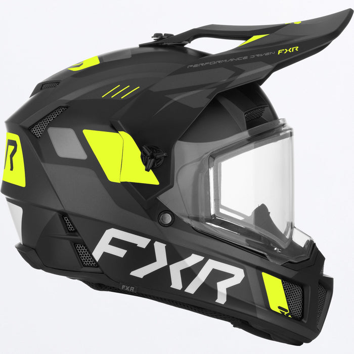 FXR YOUTH CLUTCH X HELMET 2025 - Black/HiVis