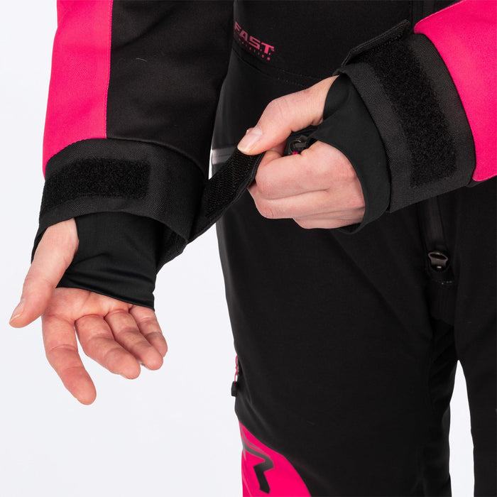 FXR Women's Revo F.A.S.T.™ Monosuit in Black/Razz