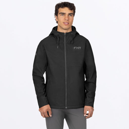 FXR HYDROGEN SOFTSHELL JACKET in Black/Grey