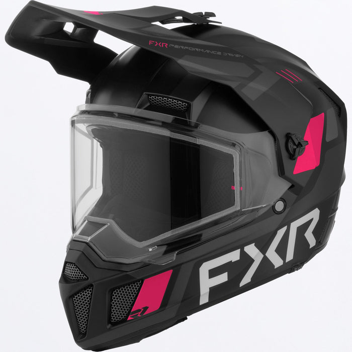 FXR YOUTH CLUTCH X HELMET 2025 - Black/Razz