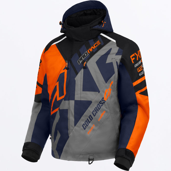 FXR Cold Cross CX Jacket in Org/Midnight/Black