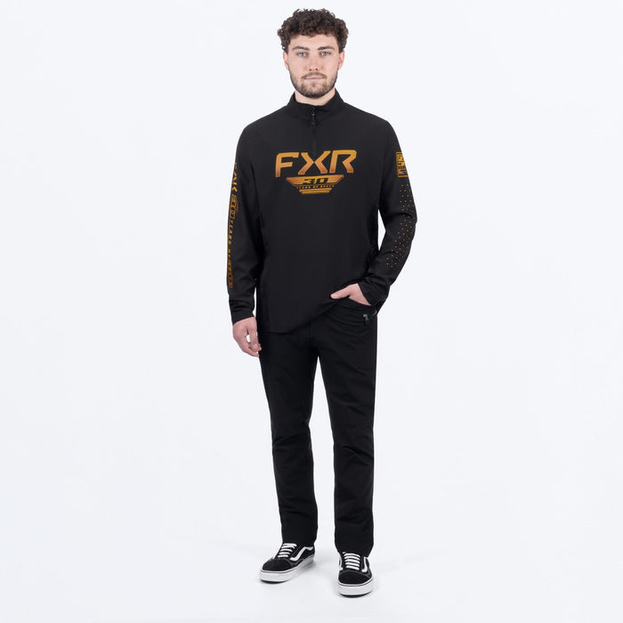 FXR 30 YEARS OF SPEED 1/4 ZIP LONGSLEEVE 2025 - Black/Kash