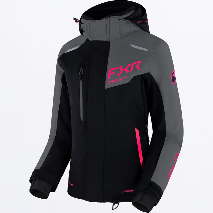 FXR Renegade FX 2-in-1 Women’s Jacket in Black/Charcoal/Fuchsia