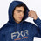 FXR PRO FISH TECH PULLOVER HOODIE in Midnight/Orange