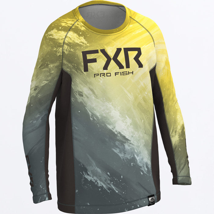 FXR DERBY UPF YOUTH LONGSLEEVE 2025 in Bermuda/Sundust