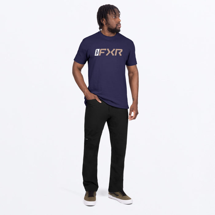 FXR MITERED PREMIUM T-SHIRT in Navy/Canvas