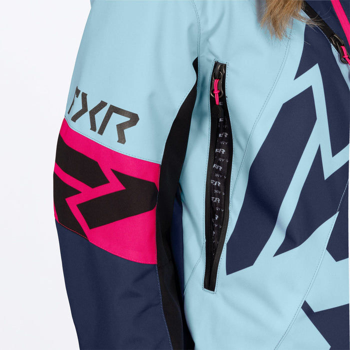 FXR Women's Cold Cross CX F.A.S.T.™ Monosuit in Midnight/Maui/Razz