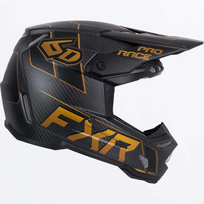 FXR 6D ATR-3 RACE DIV. HELMET 2025 - Texas Tea