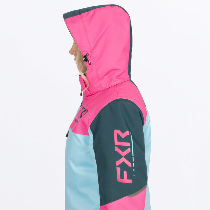 FXR Women's Revo F.A.S.T.™ Monosuit in Maui Blue/Steel/Blush